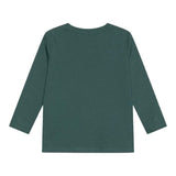 Name.It Shirt Crew Neck Solid Color With Contrast Print Green For Boys