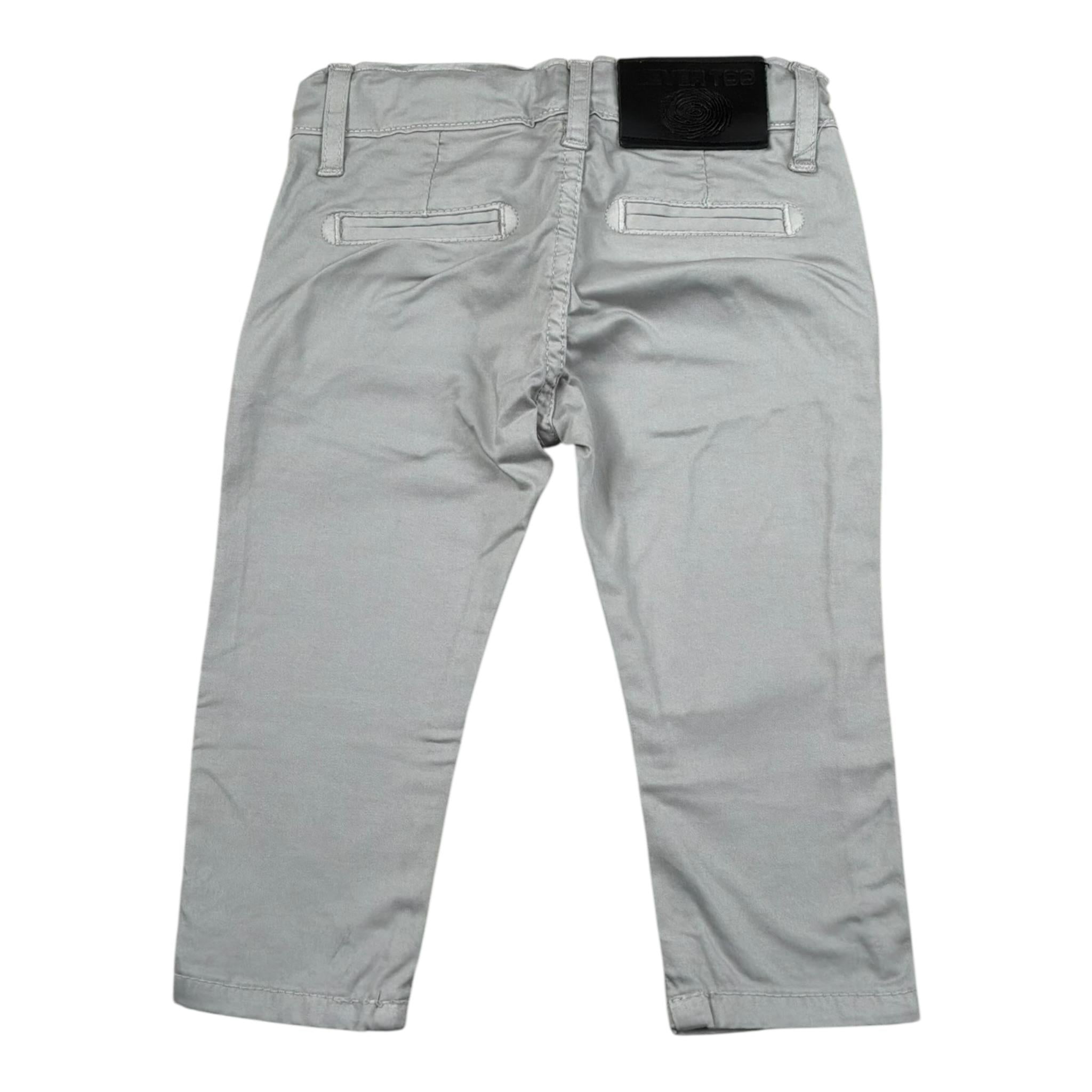 Never Too Pantalone tinta unita con Girovita Regolabile Grigio per Neonato NT1196N GRIGIO NEVER TOO 