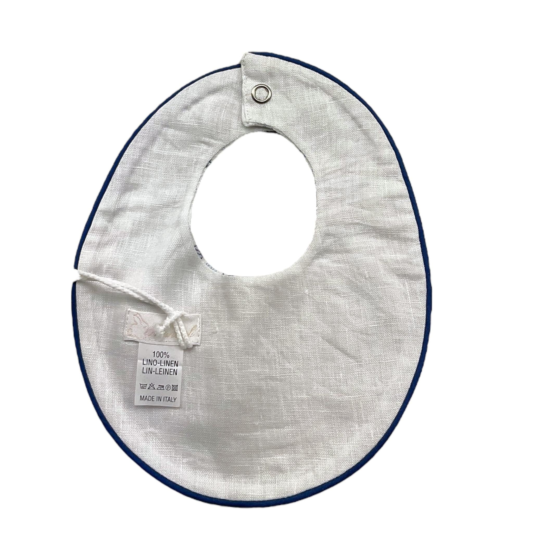 Ninnaoh Bavetta Tinta Unita con Stampa per Neonato E21292 BIANCO NINNAOH 