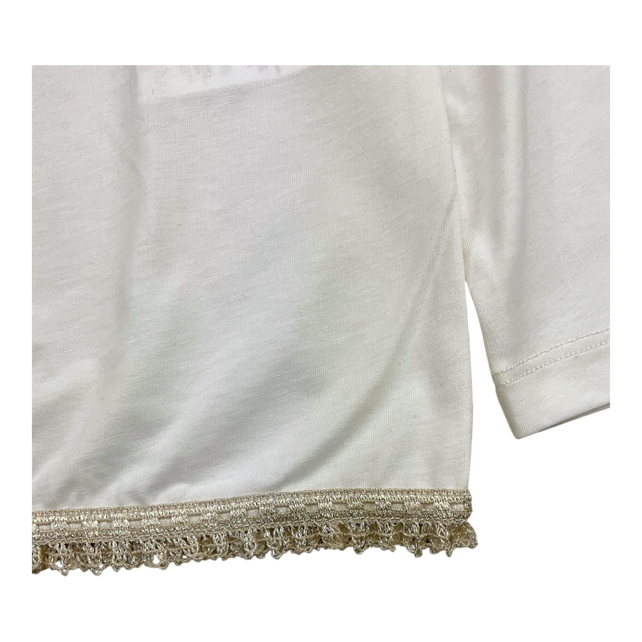 CAFFE' D'ORZO shirt tinta unita girocollo Bianco per Bambina ZV8A10 BIANCO CAFFE' D'ORZO 