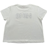 Liu Jo T-Shirt Girocollo Tinta Unita con Logo per Bambina GA5064 PANNA LIU JO 