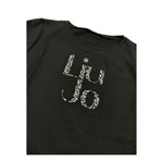LIU JO shirt girocollo tinta unita con stampa e applicazioni Nero per Bambina GF4093XX NERO LIU JO 