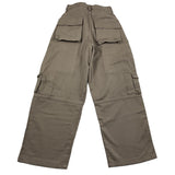 Dondup Palazzo Pants Solid Color With Adjustable Waist Brown For Girls
