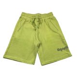 Refrigiwear Bermuda Shorts In Solid Color With Green Print For Boys