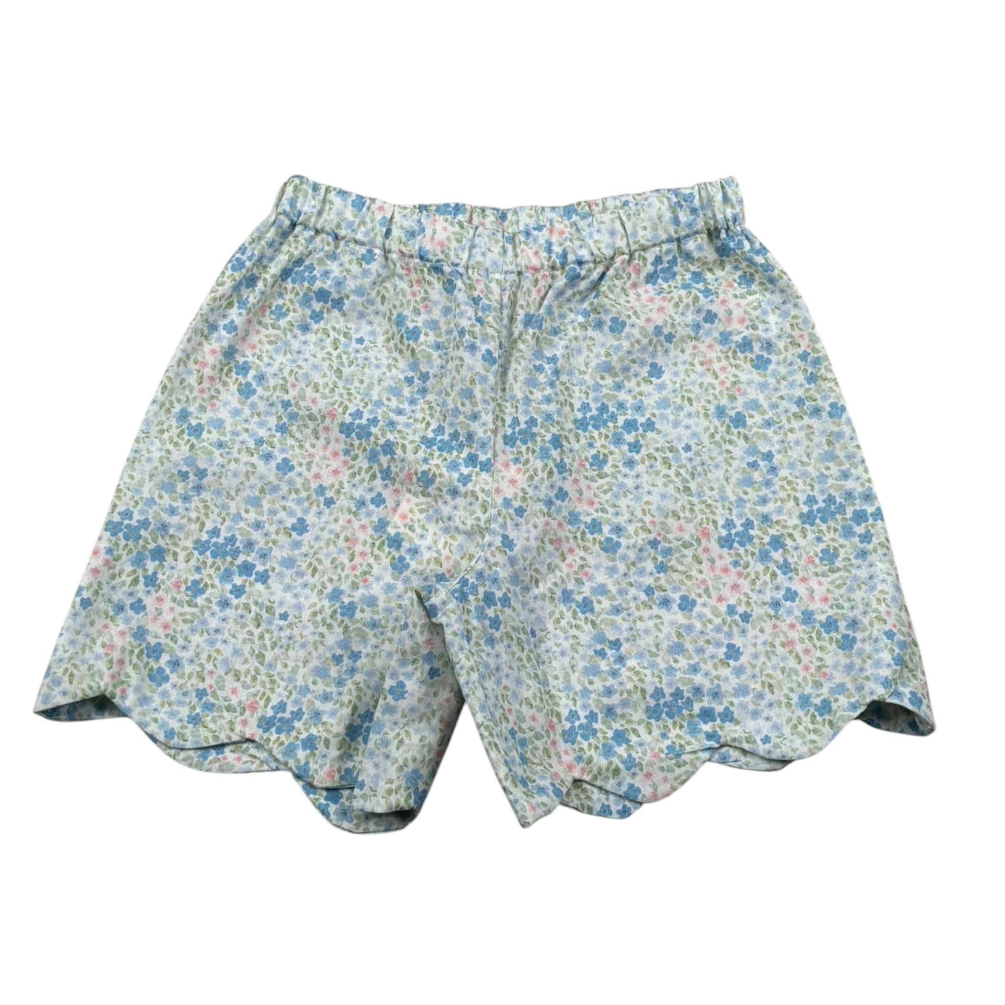 Per Te Short Tinta Unita Fantasia Floreale per Neonata 34307 BIANCO PER TE 