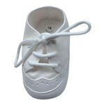 Babyvip Scarpina Tinta Unita con Lacci per Neonato T1604 BIANCO BABYVIP 