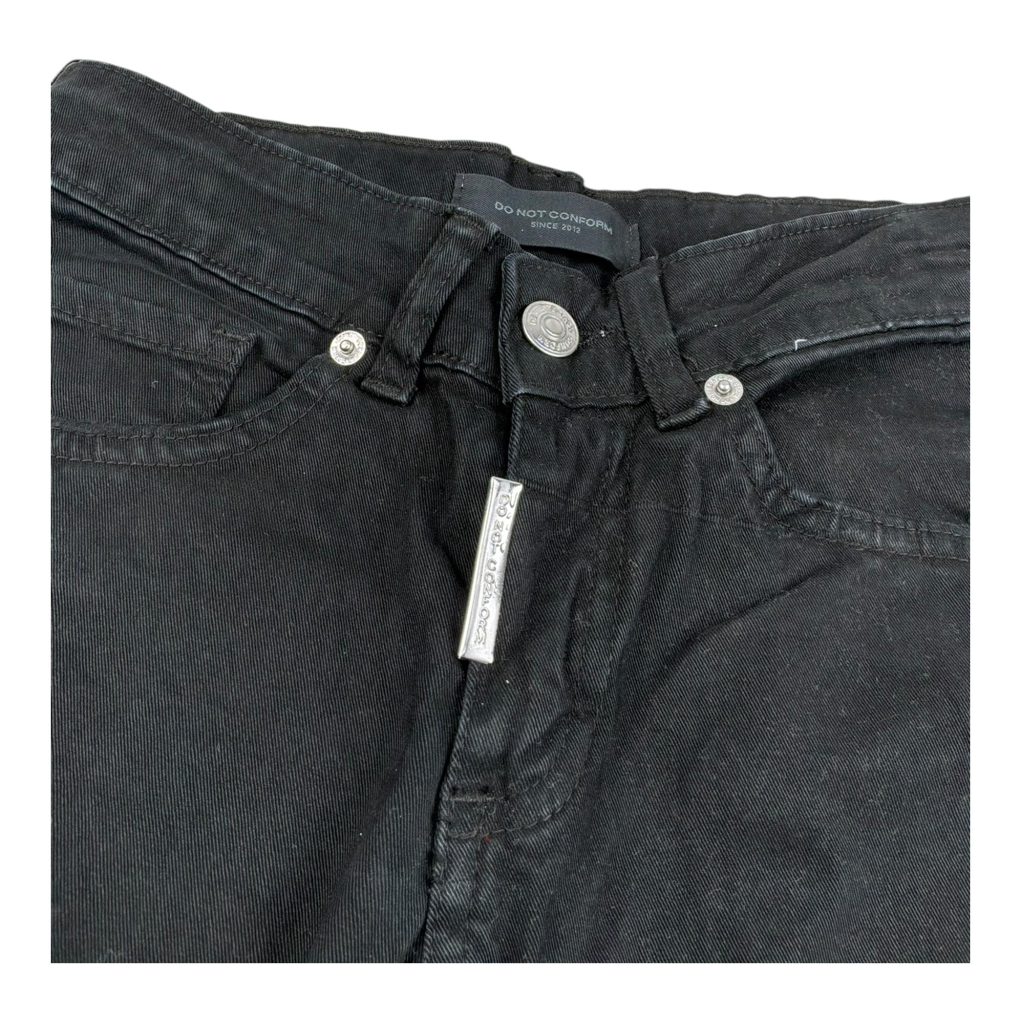 Do Not Conform Pantalone Tinta Unita con Girovita Regolabile per Bambino PT05 NERO DO NOT CONFORM 