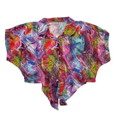 4Giveness 2 Piece Set Shirt-Short Multicolor Fantasy Print For Girls