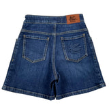 Etro Solid Blue Denim Shorts For Girls