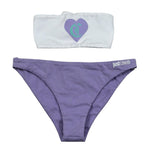 Just Cavalli Costume 2 Pezzi Fascia-Mutanda Bicolore per Bambina JGP26017CO BIANCO/LILLA JUST CAVALLI 