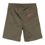 Neil Barrett Solid Color Elastic Waist Bermuda Shorts Green For Boys