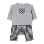 TEDDY E MINOU completo 2 pezzi shirt-pantalone Grigio per Neonato I24CP036C3155 GRIGIO TEDDY E MINOU 