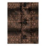 MOSCHINO smanicato tinta unita cn stampe logo Marrone per Bambino HUS04SX MARRONE MOSCHINO 