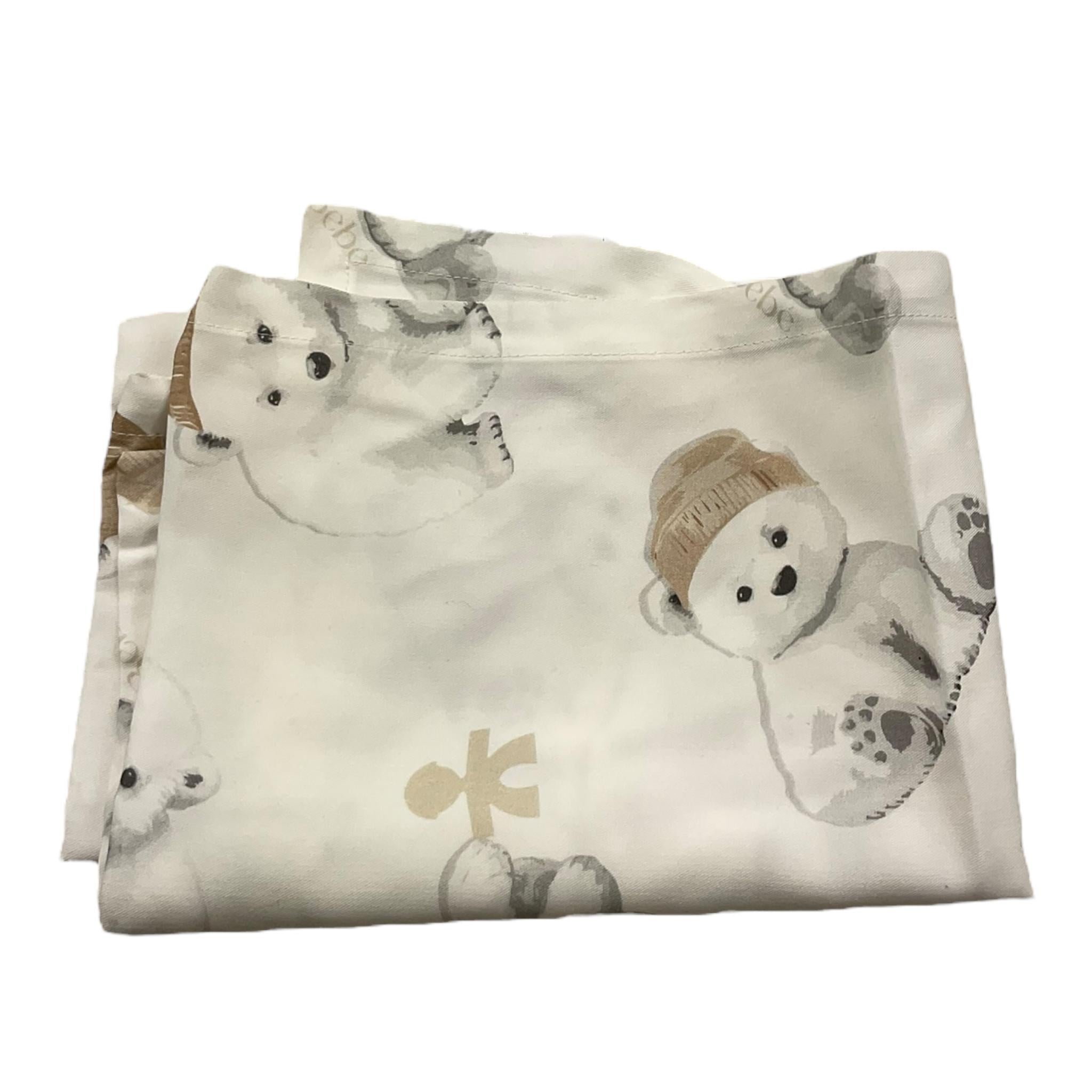 LE BEBE' lenzuola tinta unita con stampa orso Bianco per Neonato LBB5245 BIANCO LE BEBE' 
