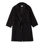 SARABANDA cappotto tinta unita con bottoni Nero per Bambina A723 NERO SARABANDA 