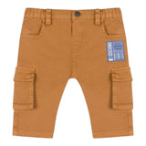 MOSCHINO pantalone tinta unita con elastico in vita Marrone per Bambino MUP055J MARRONE MOSCHINO 