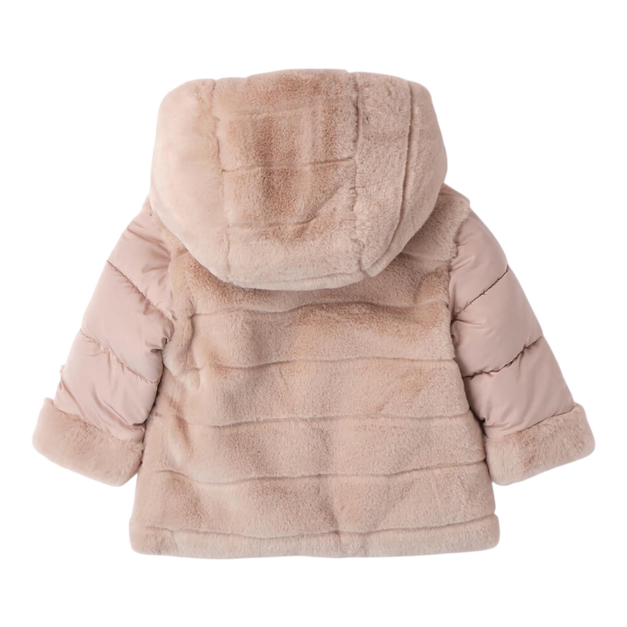 MINI BANDA giubbino tinta unita con zip e cappuccio Beige per Neonata 3A783XX BEIGE MINI BANDA 