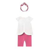 Mayoral Completo 3 Pezzi Canotte-Leggins-Fascia Capelli per Neonata 1763 BIANCO MAYORAL 