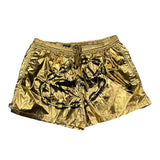 Minimal Solid Color Costume With Gold Elastic Waist For Boys