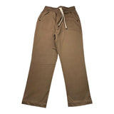 Chiodi Milano Solid Color Pants With Elastic Waist Brown For Boys