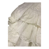 Mimisol Long Sleeve Dress Solid Color Fragorato White For Girls
