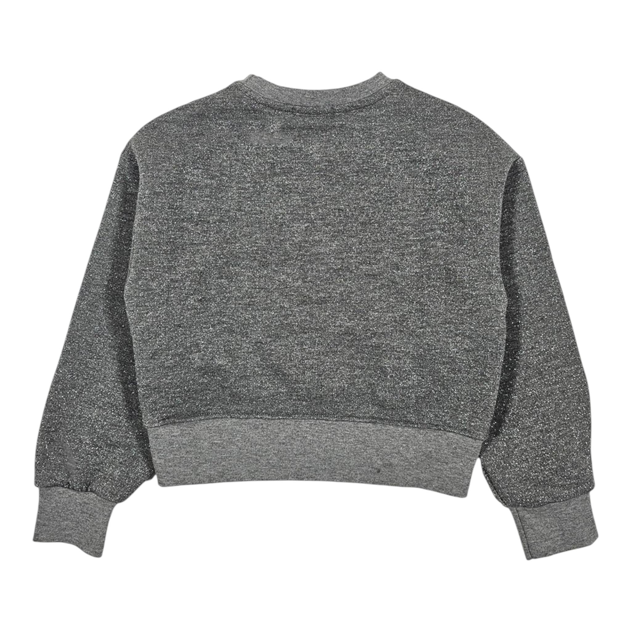 PINKO felpa girocollo tinta unita con stampa Grigio per Bambina F4PIJGSW161 GRIGIO PINKO 