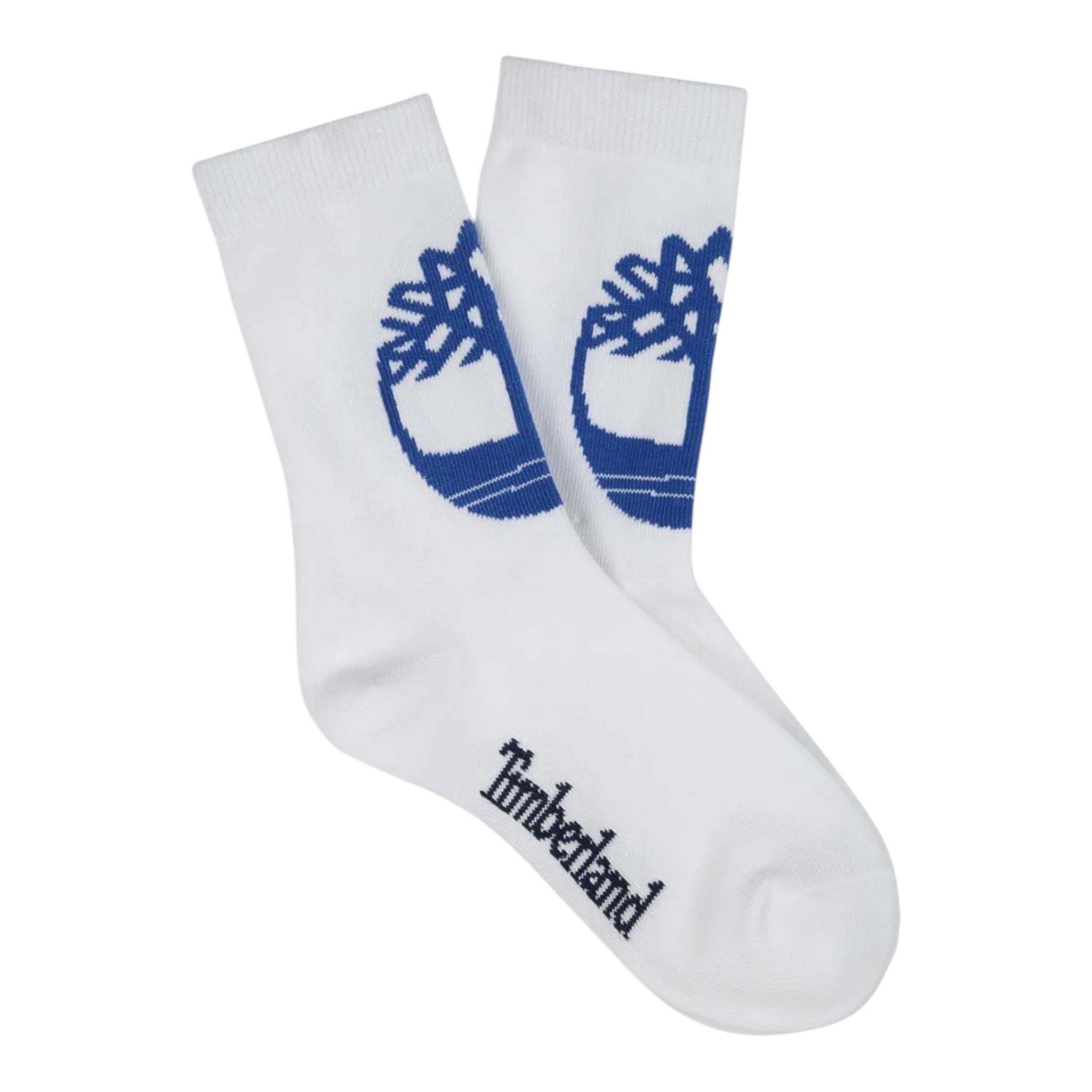 Timberland Calzini Tinta Unita con Stampe per Bambino T60421 BIANCO TIMBERLAND 