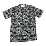 Louis Dieudonne' Black Contrast Pattern Half Sleeve Shirt For Boys