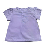 Moschino T-Shirt Girocollo Tinta Unita con Stampa per Neonata MDM03N LILLA MOSCHINO 