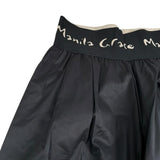 Manila Grace Pantalone Tinta Unita Modello Palazzo per Bambina MG2868 NERO MANILA GRACE 