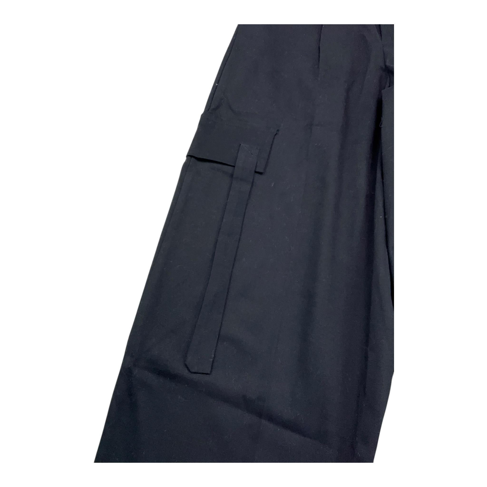 NAIDA pantalone tinta unita modello zampa Nero per Bambina NAPA285 NERO NAIDA 