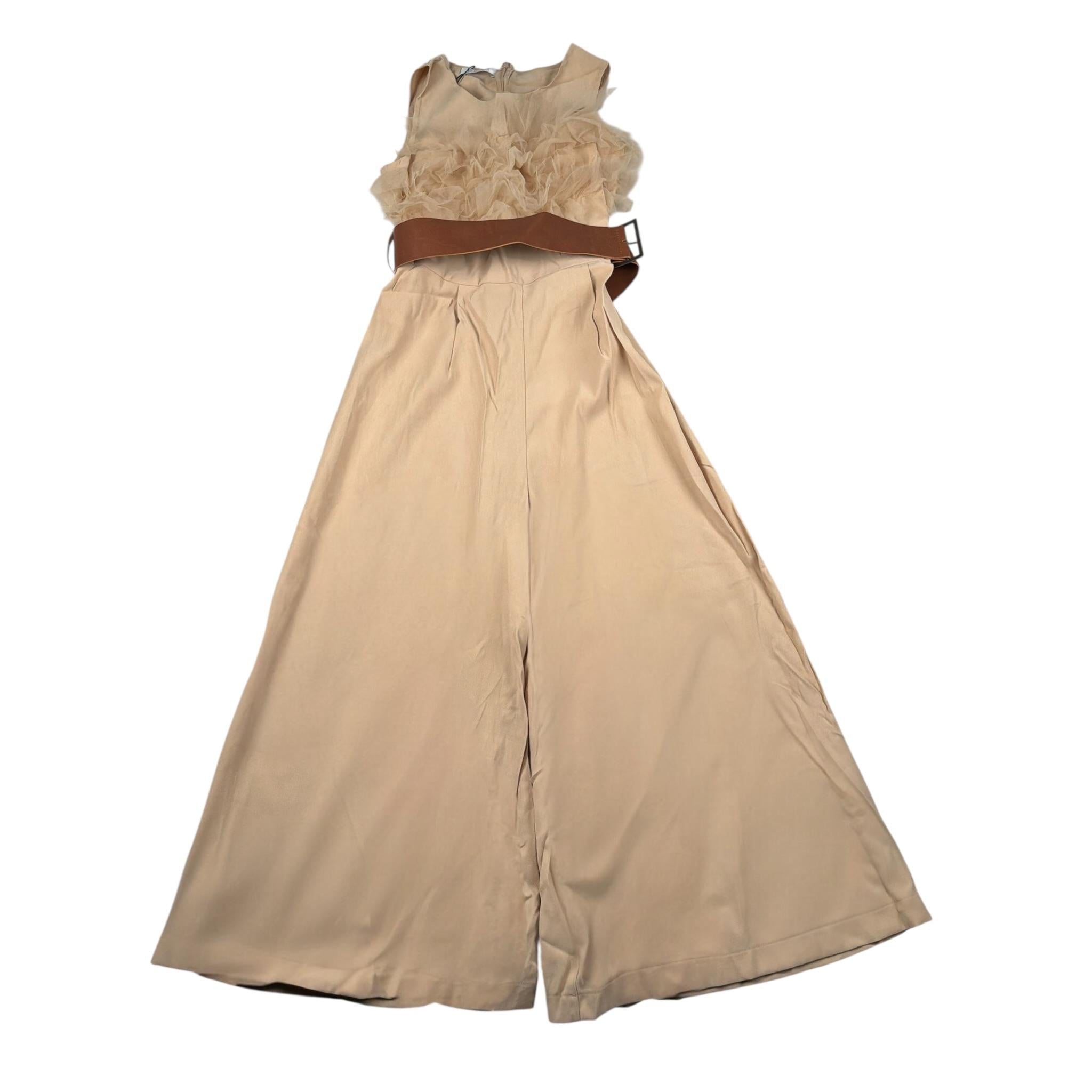 Elsy Tuta Intera Giromanica tinta unita Beige per Bambina 5333 BEIGE ELSY 