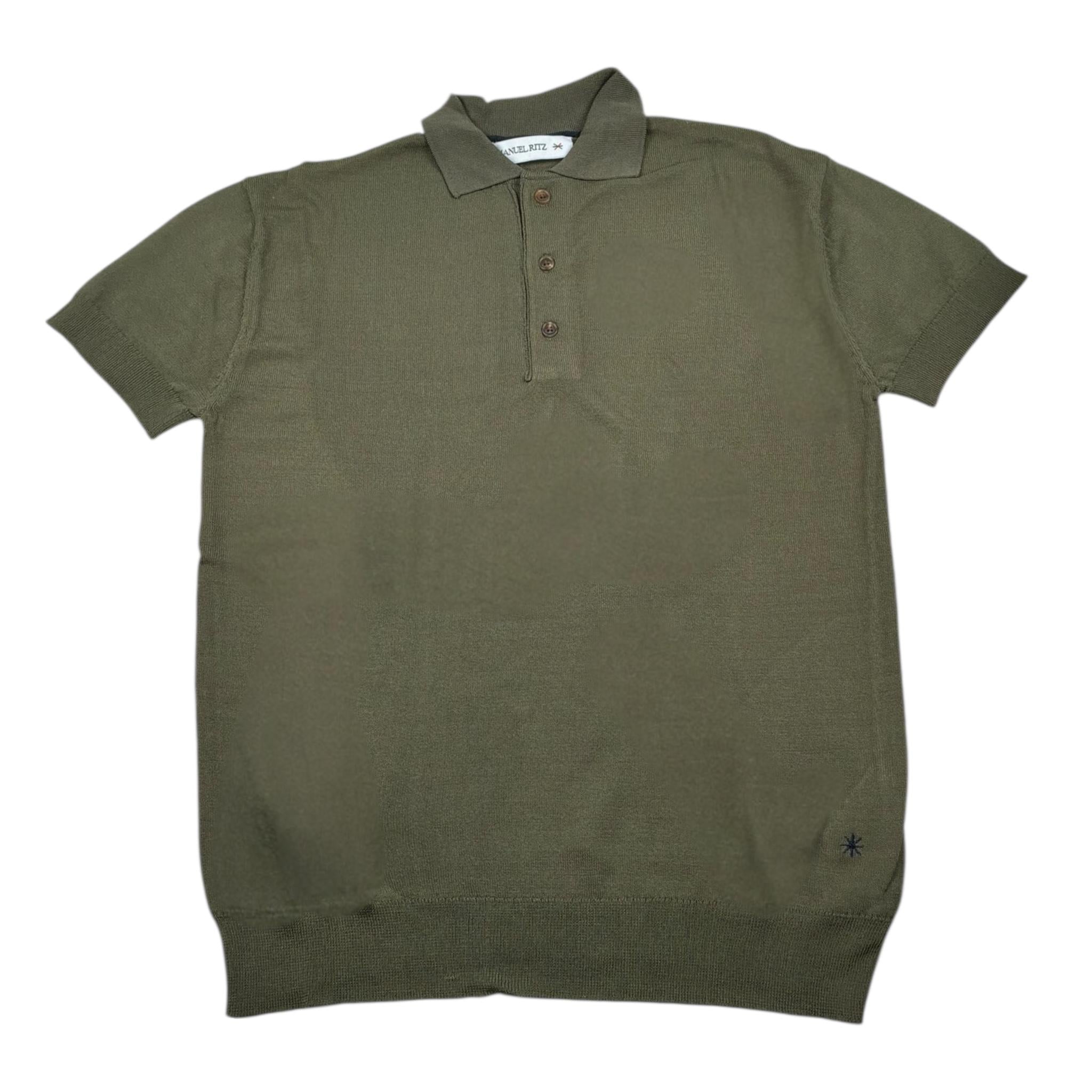 Manuel Ritz Polo Mezza Manica Tinta Unita per Bambino MR2986X VERDE MANUEL RITZ 