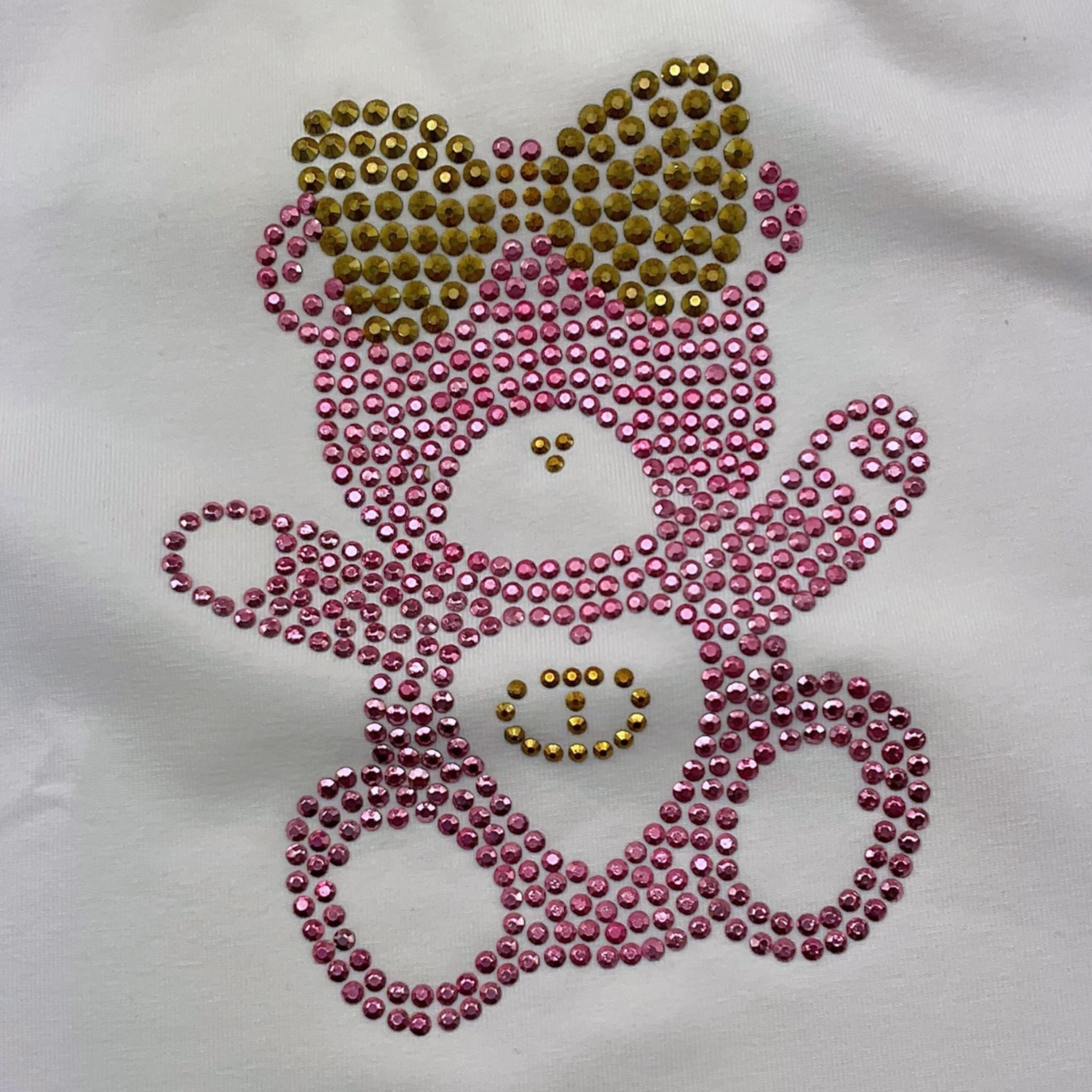 Twinset T-Shirt Girocollo Tinta Unita con Stampa per Neonata GJ2488 BIANCO TWINSET 