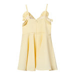 Elisabetta Franchi Abito A Bretelle Tinta Unita con Applicazioni per Bambina EFAB604 GIALLO ELISABETTA FRANCHI 