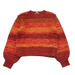 CHLOE' maglia tinta unita con fantasia a righe Arancione per Bambina C15E21 ARANCIONE CHLOE' 