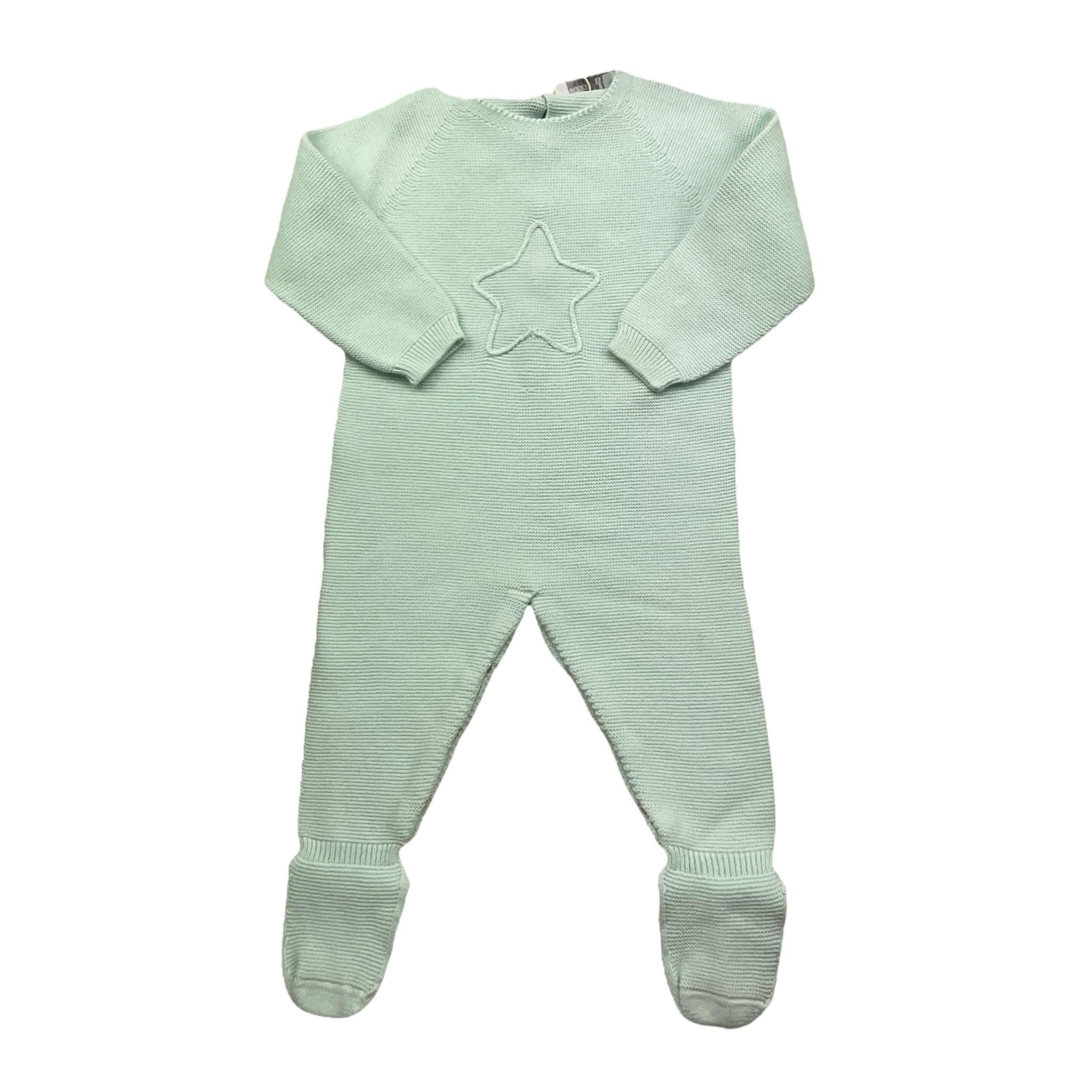 WEDOBLE tutina tinta unita con stampa stella Verde acqua per Neonato V2208346A VERDE ACQUA WEDOBLE 