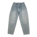 Moschino Jeans Tinta Unita con Girovita Regolabile per Bambina HDP06W AZZURRO MOSCHINO 