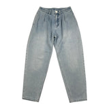 Moschino Jeans Tinta Unita con Girovita Regolabile per Bambina HDP06W AZZURRO MOSCHINO 