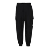 Calvin Klein Solid Color Pants With Elastic Waist And Black Logo For Girls