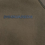 DSQUARED2 felpa tinta unita con cappuccio e zip Verde per Bambino DQ2461 VERDE DSQUARED2 