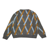 EMANUEL PRIS maglia tinta unita con fantasia astratta Grigio per Bambino EMG7093B GRIGIO EMANUEL PRIS 