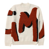 MSGM maglia girocollo tinta unita con ricami in contrasto Panna per Bambino F3MSJUJP119 PANNA MSGM 