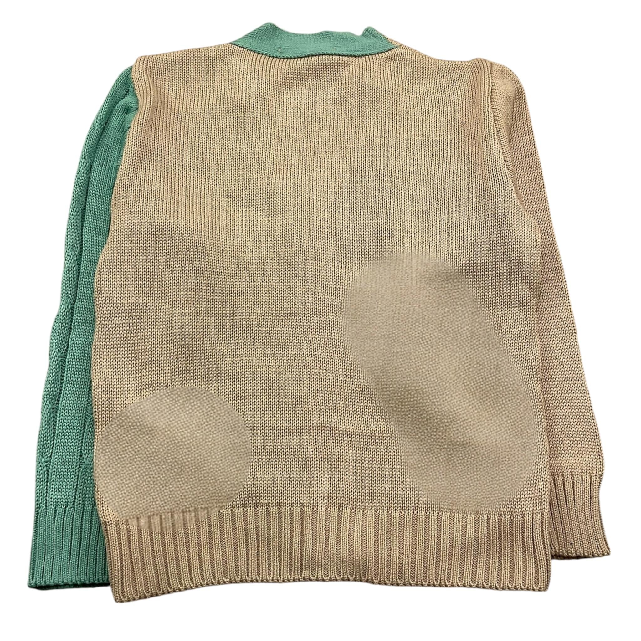 DANIELE ALESSANDRINI cardigan tricolore scollo a v  Multicolor per Bambino 1231W00083XX MULTICOLOR DANIELE ALESSANDRINI 