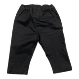 TRUSSARDI pantalone tinta unita con elastico in vita Nero per Neonato TIA25076 NERO TRUSSARDI 