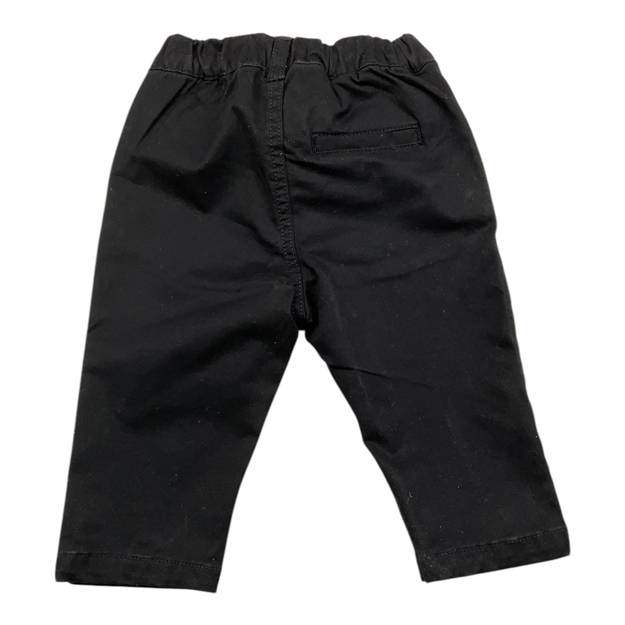 TRUSSARDI pantalone tinta unita con elastico in vita Nero per Neonato TIA25076 NERO TRUSSARDI 