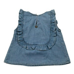 Please Camicia Giromanica Tinta Unita per Neonata CC82010G71 AZZURRO PLEASE 