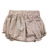 Bamboom+Babies Plain Openwork Panties With Pink Embroidery For Newborn