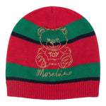 MOSCHINO cappello fantasia a righe Rosso/verde per Bambino HUX02H ROSSO/VERDE MOSCHINO 