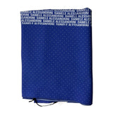 Daniele Alessandrini Two-Tone Printed Foular White/Blue For Children